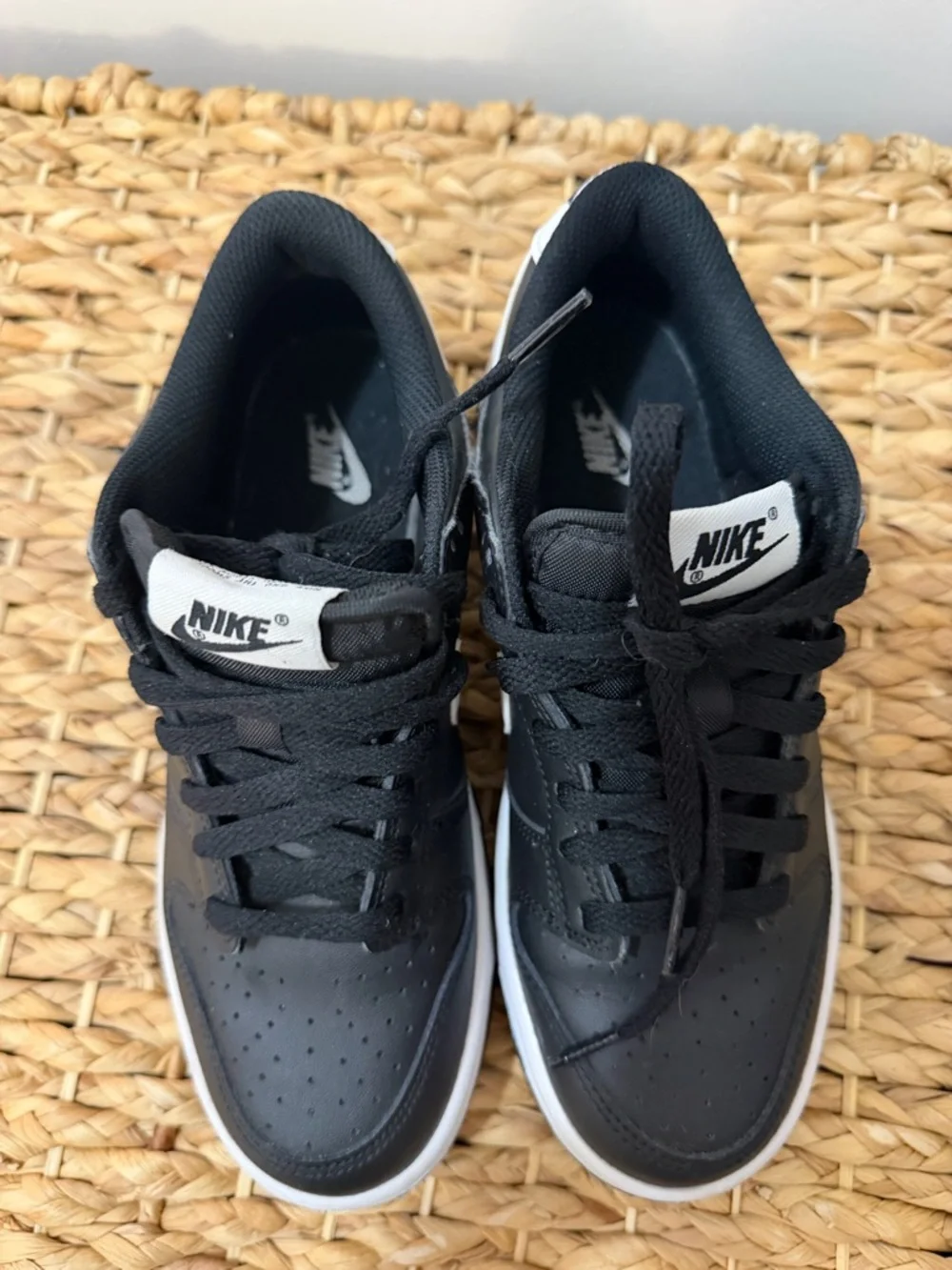 Kids Nike Dunk Low Retro Black White Panda - Picture 4 of 6